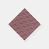 Serviette En Papier Vagues métalliques-violet-or-2 PAPIERS NAPKINS (Coin)