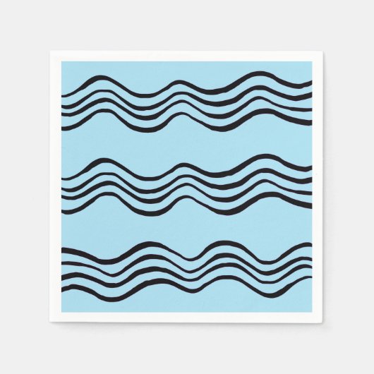 Serviette En Papier Vagues papier serviette (Devant)