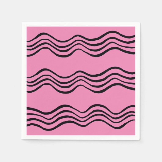 Serviette En Papier Vagues papier serviette (Devant)
