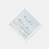 Serviette En Papier Vagues sereines de l'océan bleu (Coin)