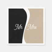 Serviette En Papier Vagues simples 2 - serviettes personnalisées (Devant)