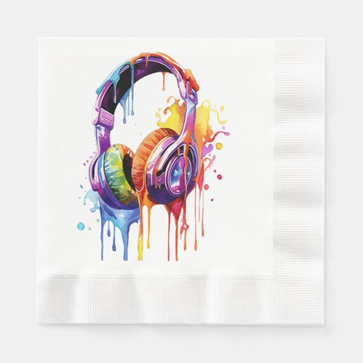 Serviette En Papier Vagues sonores d'été (Devant)
