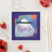 Serviette En Papier vaisseau spatial Alien UFO Space (En situation)