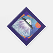 Serviette En Papier vaisseau spatial Alien UFO Space (Coin)