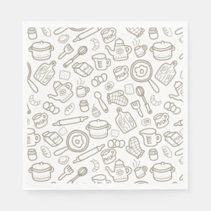 Serviette En Papier Vaisselle blanc gris