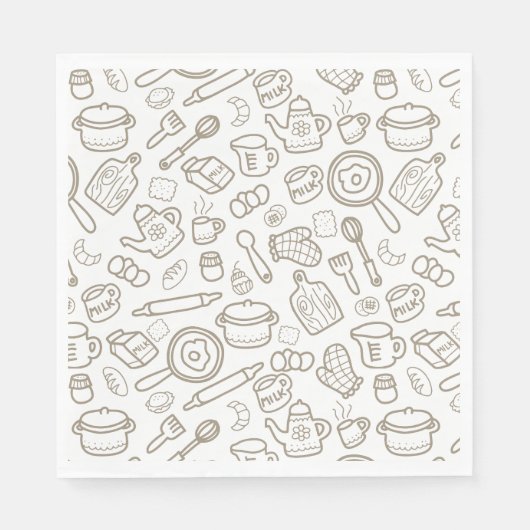 Serviette En Papier Vaisselle blanc gris (Devant)