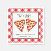 Serviette En Papier Vaisselle italienne Pizza Party (Devant)