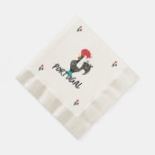 Serviette En Papier Vaisselle Portugal, Coq Barcelos Coloré (Coin)