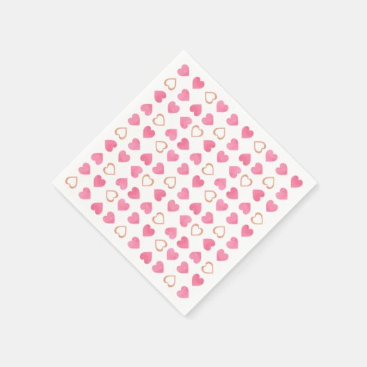 Serviette En Papier Valentine Hearts (Coin)