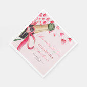 Serviette En Papier Valentine Hearts Bubbly Whimsical Bridal Shower (Coin)
