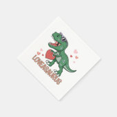Serviette En Papier Valentine Loveasaurus (Coin)