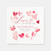 Serviette En Papier Valentine Modern Whimsical Hearts Bridal Shower (Devant)