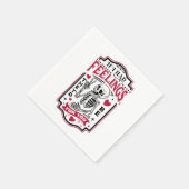 Serviette En Papier Valentine Si j'avais des sentiments, ils seraient  (Coin)