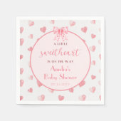 Serviette En Papier Valentine Sweetheart Baby shower papier Napkin (Devant)