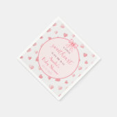 Serviette En Papier Valentine Sweetheart Baby shower papier Napkin (Coin)