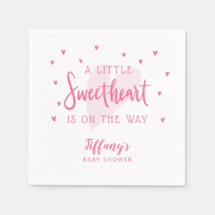 Serviette En Papier Valentine Thème Baby shower fille