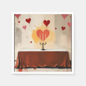 Serviette En Papier Valentines Day Napkins (Devant)