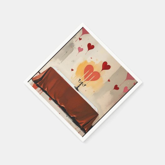 Serviette En Papier Valentines Day Napkins (Coin)