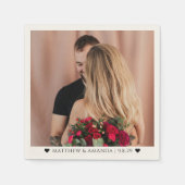 Serviette En Papier  Valentine's Day Photo Couple Romantic Custom  (Devant)
