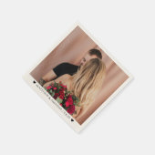 Serviette En Papier  Valentine's Day Photo Couple Romantic Custom  (Coin)