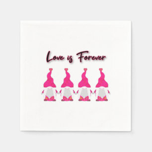 Serviette En Papier valentines gnomes