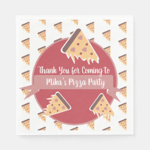 Serviette En Papier Valentines Jour Pizza Party Enfants