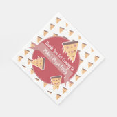 Serviette En Papier Valentines Jour Pizza Party Enfants (Coin)