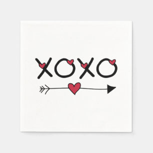 Serviette En Papier Valentines XOXO