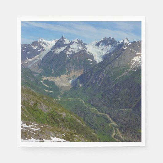 Serviette En Papier Vallée glaciaire alaskienne (Devant)
