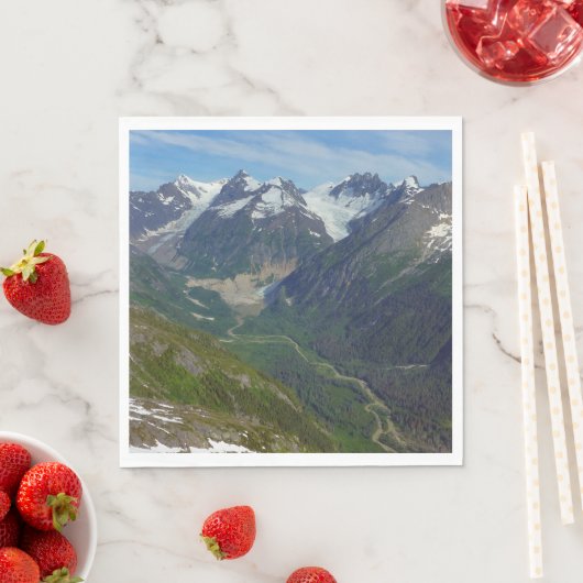 Serviette En Papier Vallée sculptée par les glaciers de l'Alaska (En situation)