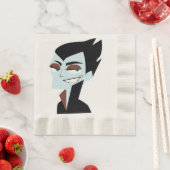 SERVIETTE EN PAPIER VAMPIRE (En situation)