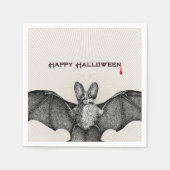 Serviette En Papier Vampire Bat Halloween (Devant)