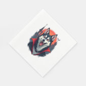 Serviette En Papier Vampire Husky Bite (Coin)