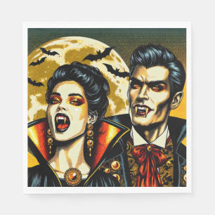 Serviette En Papier Vampires et Bats Halloween Party