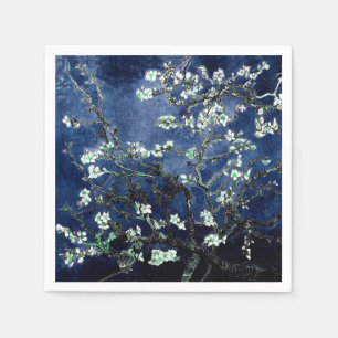 Serviette En Papier Van Gogh Almond Blossoms Midnight Blue