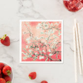 Serviette En Papier Van Gogh Almond Blossoms Peach (En situation)