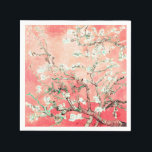 Serviette En Papier Van Gogh Almond Blossoms Peach<br><div class="desc">Célébrez vos occasions spéciales avec la beauté enchanteresse des fleurs d'amandes de Vincent Van Gogh. Nos cadeaux Peachy Pink / Pinkish Peach Almond Blossoms sont les marques d'appréciation parfaites pour vos invités de mariage, de baby shower ou de fête de printemps. Chaque cadeau présente l'oeuvre emblématique sur fond de teintes...</div>