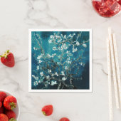 Serviette En Papier Van Gogh Almond Blossoms : Turquoise foncé (En situation)