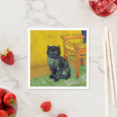 Serviette En Papier Van Gogh Black Cat (En situation)