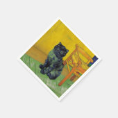 Serviette En Papier Van Gogh Black Cat (Coin)