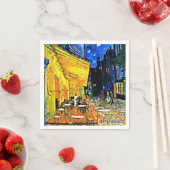 Serviette En Papier Van Gogh - Café Terrasse en soirée (En situation)