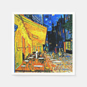 Serviette En Papier Van Gogh - Café Terrasse en soirée (Devant)