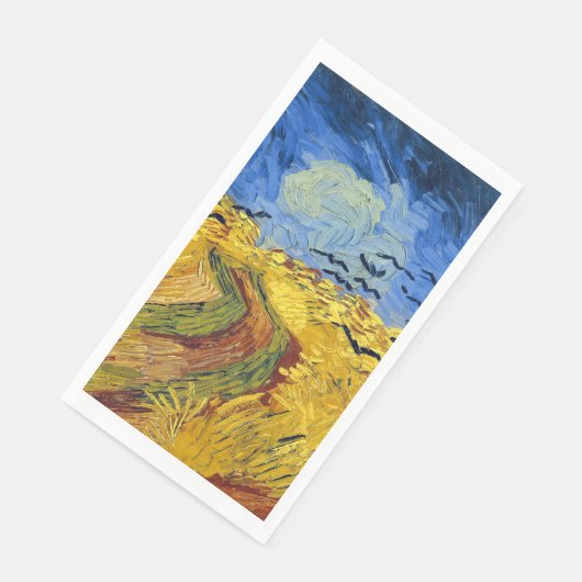 Serviette En Papier Van Gogh Champs de blé Impressionniste Peinture (Coin)