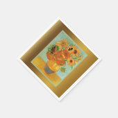 Serviette En Papier Van Gogh - Douze tournesols (Coin)