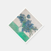 Serviette En Papier Van Gogh Iris Vase Peinture Impressionnisme (Coin)