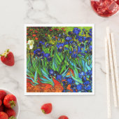 Serviette En Papier Van Gogh - Irises, (En situation)
