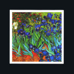 Serviette En Papier Van Gogh - Irises,<br><div class="desc">La célèbre peinture florale de Vincent van Gogh,  Irises.</div>