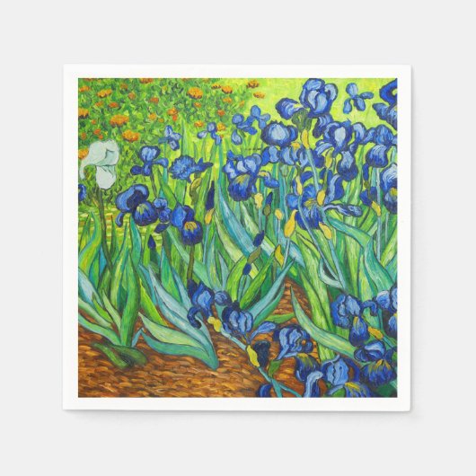 Serviette En Papier Van Gogh Irises (Devant)