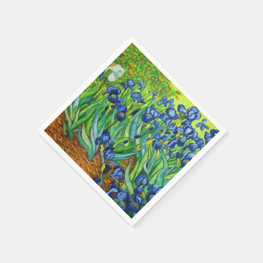 Serviette En Papier Van Gogh Irises (Coin)