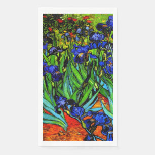 Serviette En Papier Van Gogh - Irises, célèbre peinture,